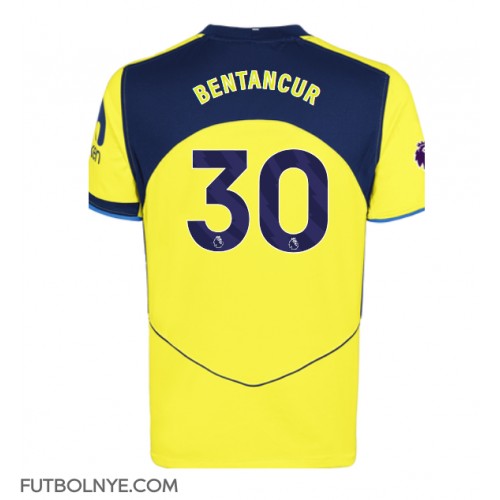 Camiseta Tottenham Hotspur Rodrigo Bentancur #30 Tercera Equipación 2025-26 manga corta